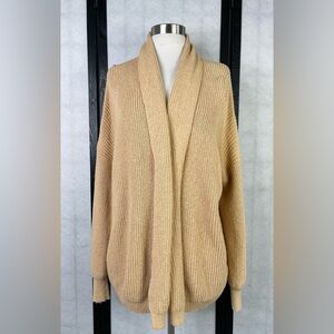 Parrish LA Cozy Tan Women's Sweater. Size: L